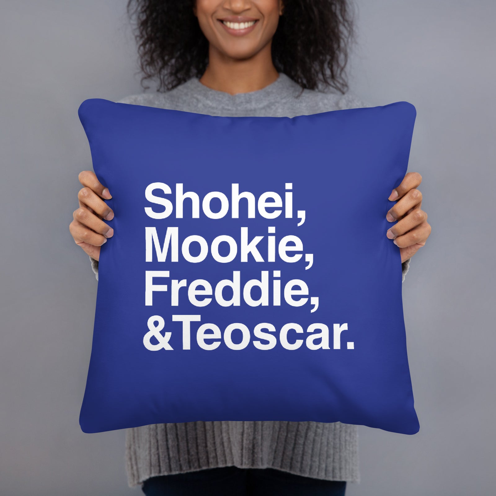 "Shohei, Mookie, Freddie, & Teoscar" Printed Pillow