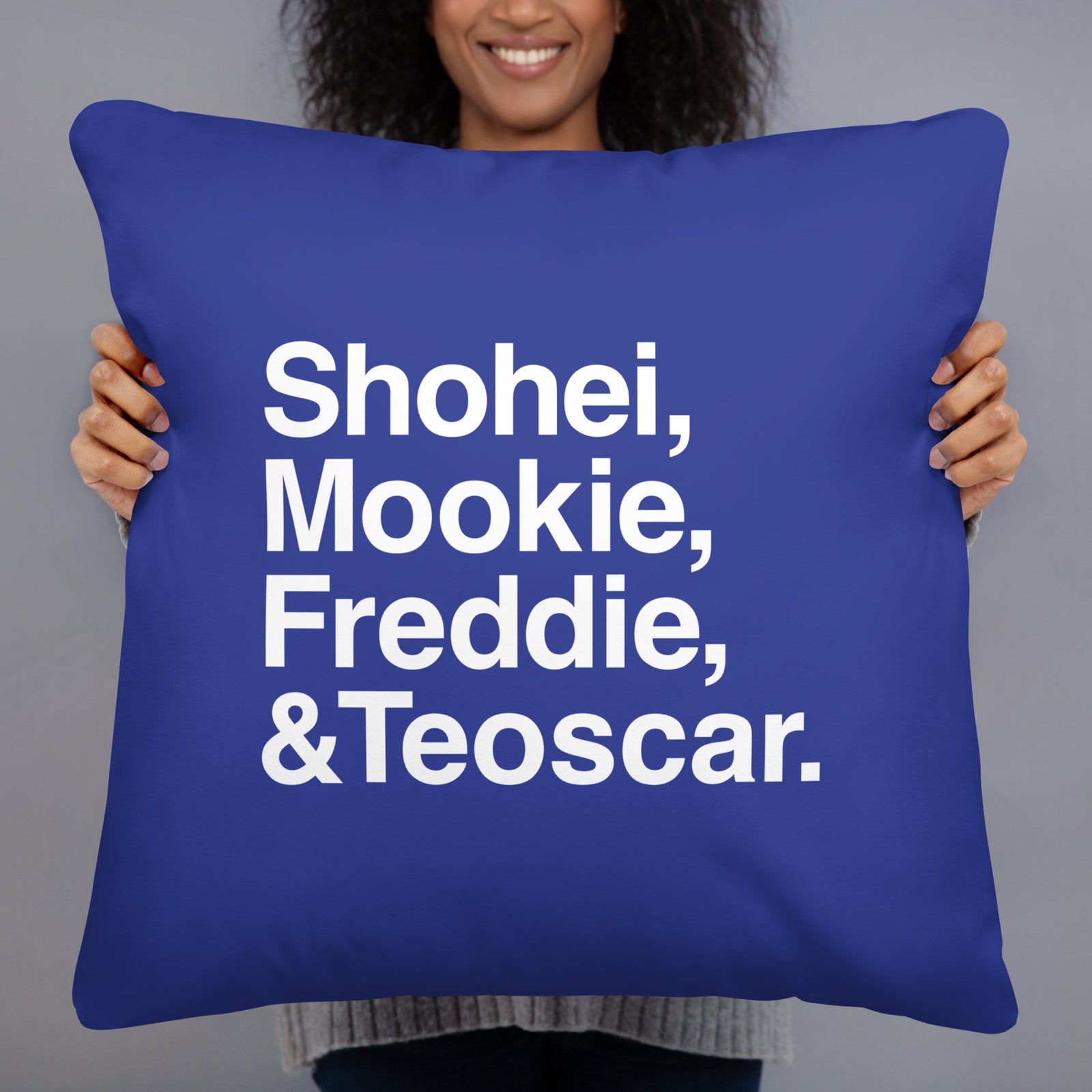 "Shohei, Mookie, Freddie, & Teoscar" Printed Pillow