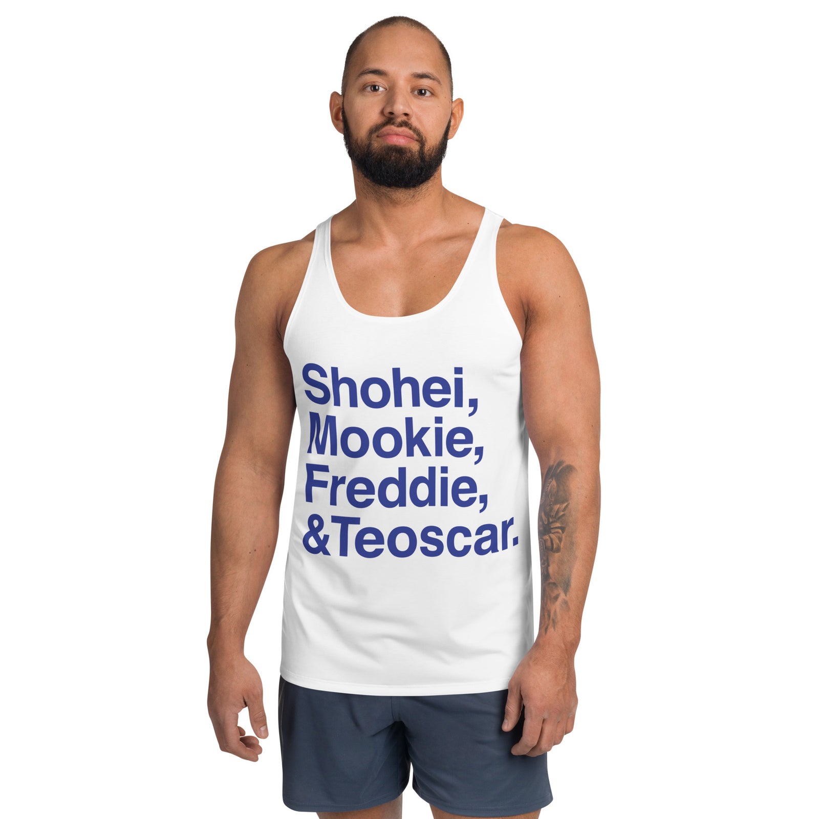 "Shohei, Mookie, Freddie, & Teoscar" Unisex Printed Tank Top