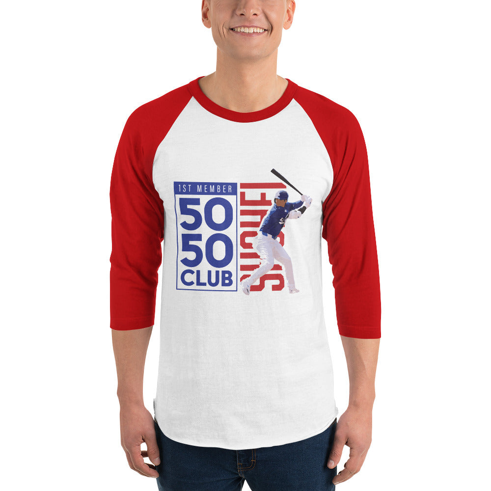 Shohei Ohtani 50/50 Club 3/4 Sleeve Raglan Shirt
